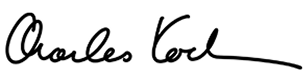 Charles Koch signature